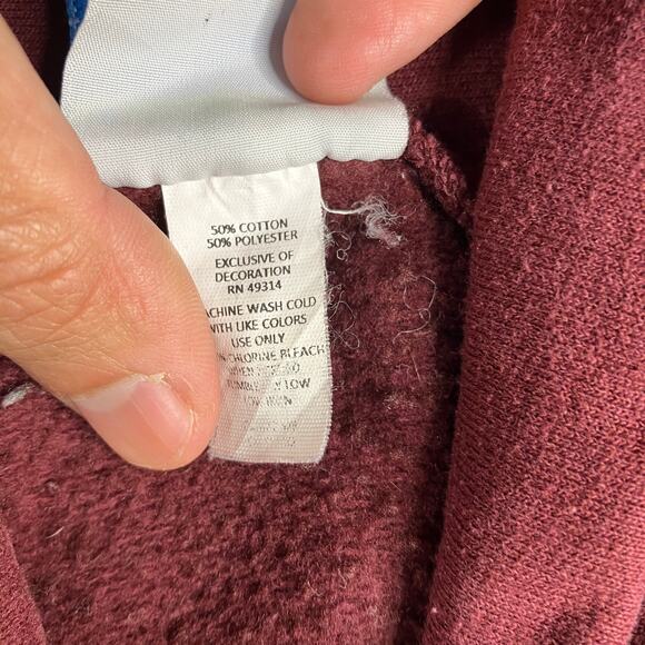 Champion Hoodie Mens Size S Maroon Arizona State Sun Devils Pullover Eco Fleece - Picture 5 of 7